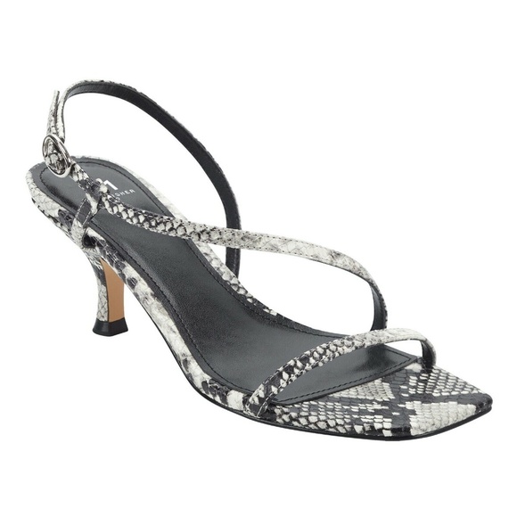 Marc Fisher Shoes - NIB Marc Fisher LTD GOVE 2 Snake Print Leather Women's Sandal NEW KITTEN HEEL